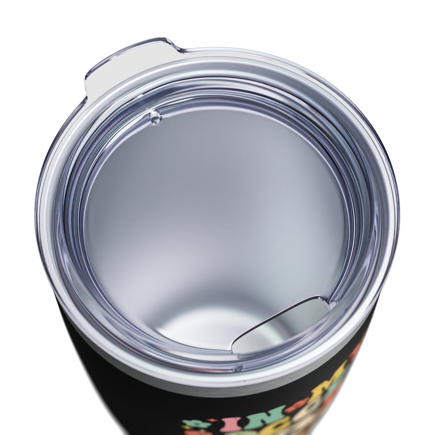 Groovy Soccer Mom Era Black Ringneck Tumbler, 20oz