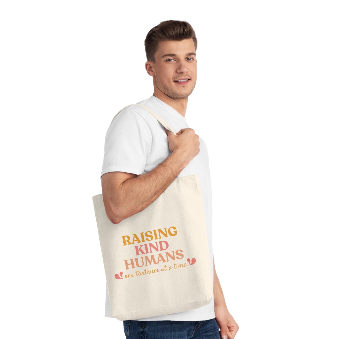 Raising Kind Humans - Woven Tote Bag