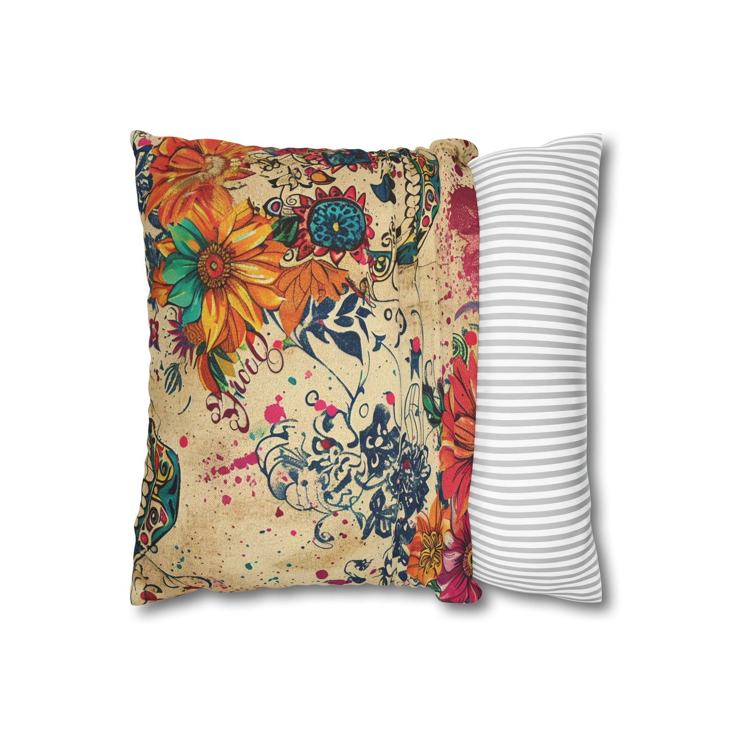 Sugar Skull Square Pillowcase