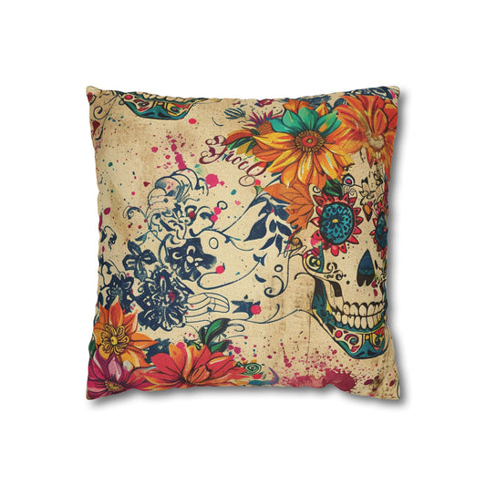 Sugar Skull Square Pillowcase