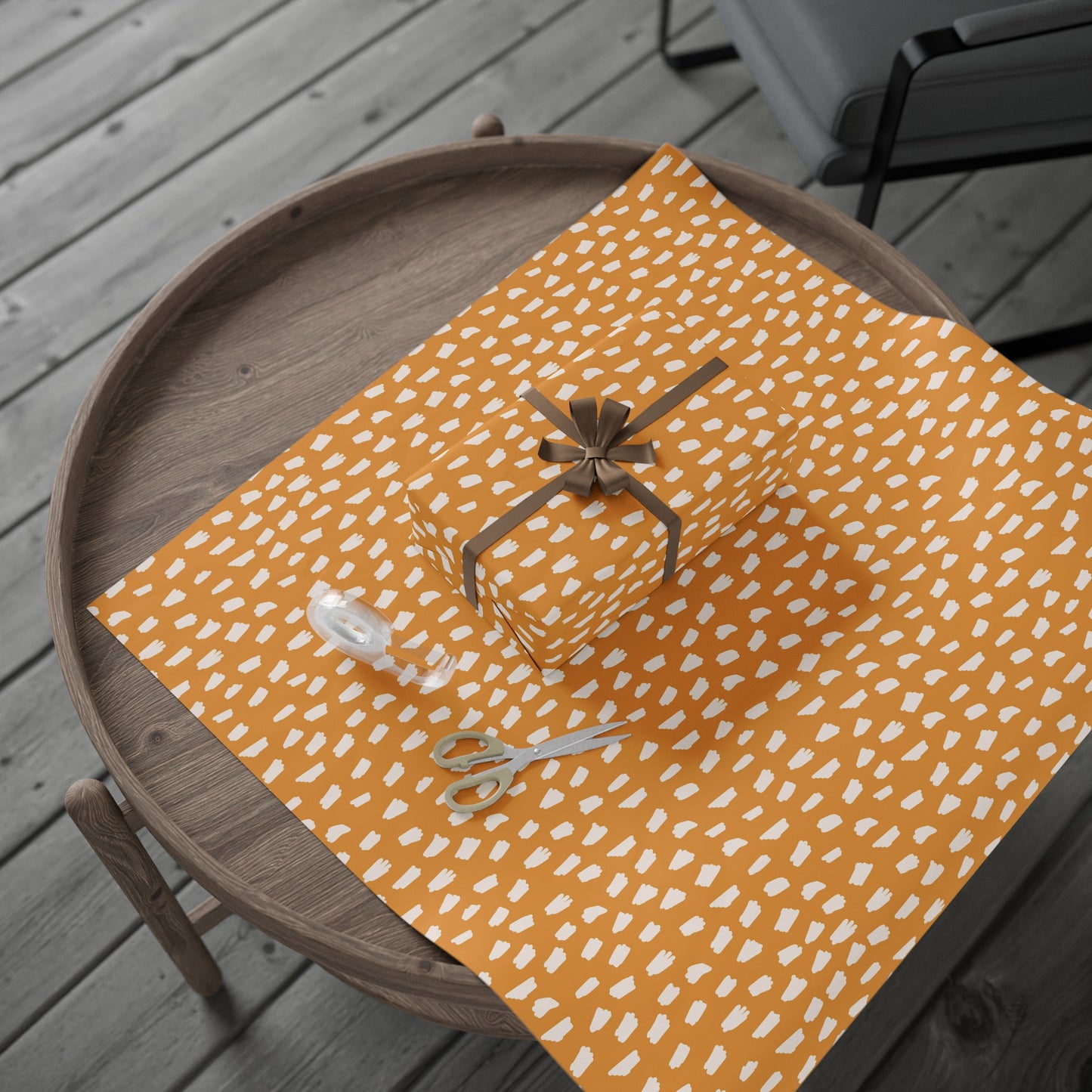 Orange Abstract Wrapping Paper