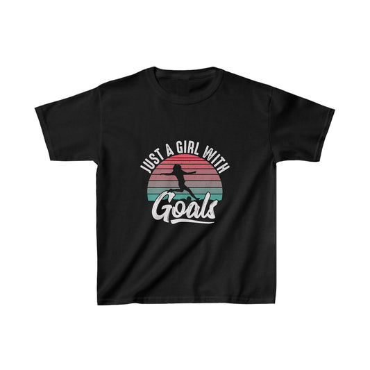 Girl With Goals - Kids Heavy Cotton™ Tee