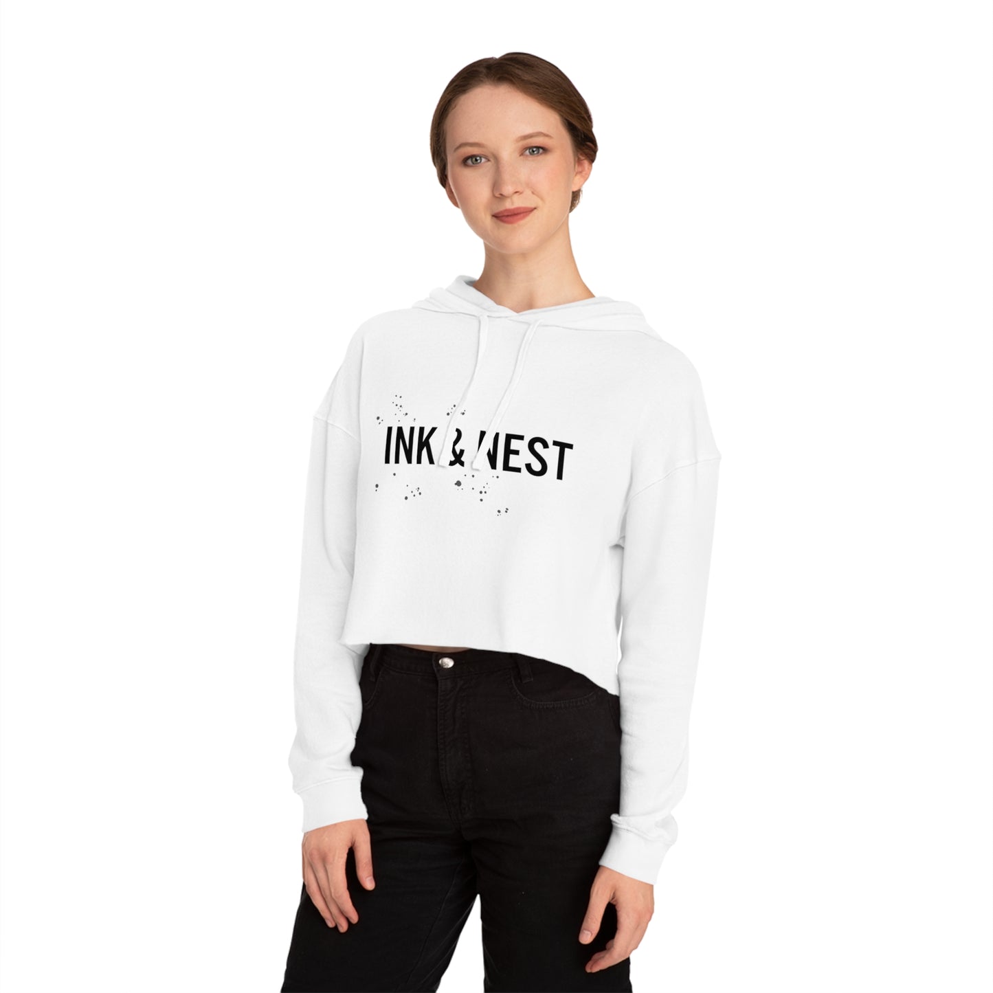 I&N Logo Cropped Hoodie for Women