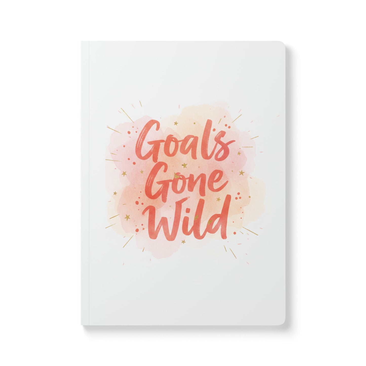 Goals Gone Wild Softcover Journal – Watercolor Goal Planner & Daily Reflection Notebook