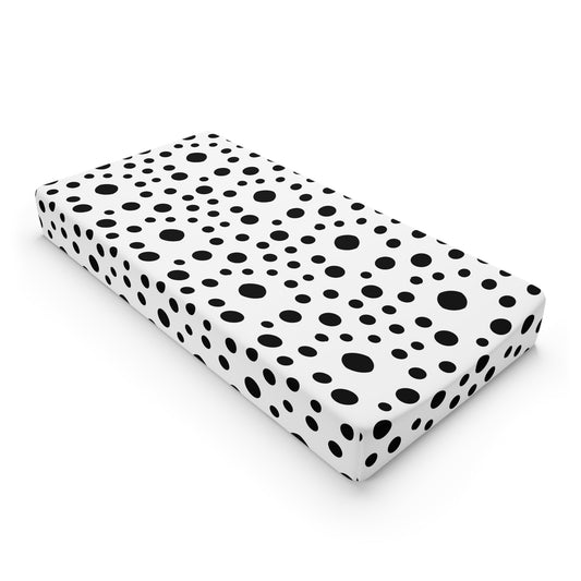 Black Dot Bubbles Baby Changing Pad Cover