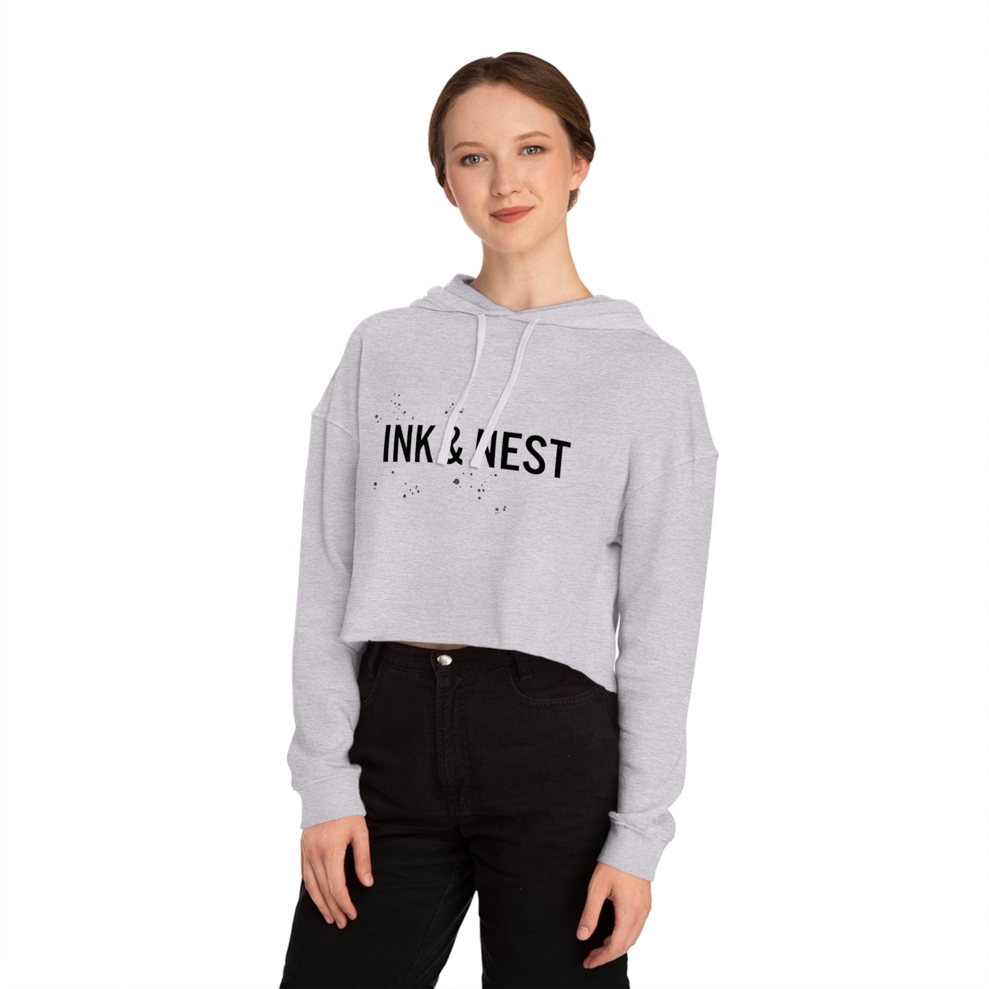 I&N Logo Cropped Hoodie for Women