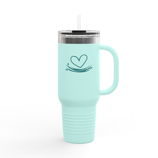 Heart in Nest Insulated Travel Mug