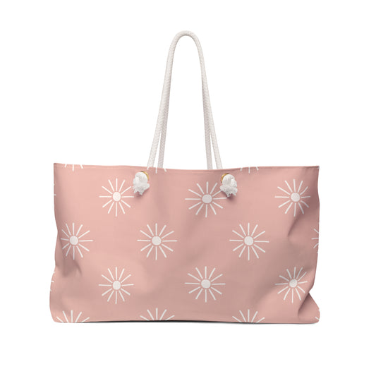 Pink Starburst Weekender Bag