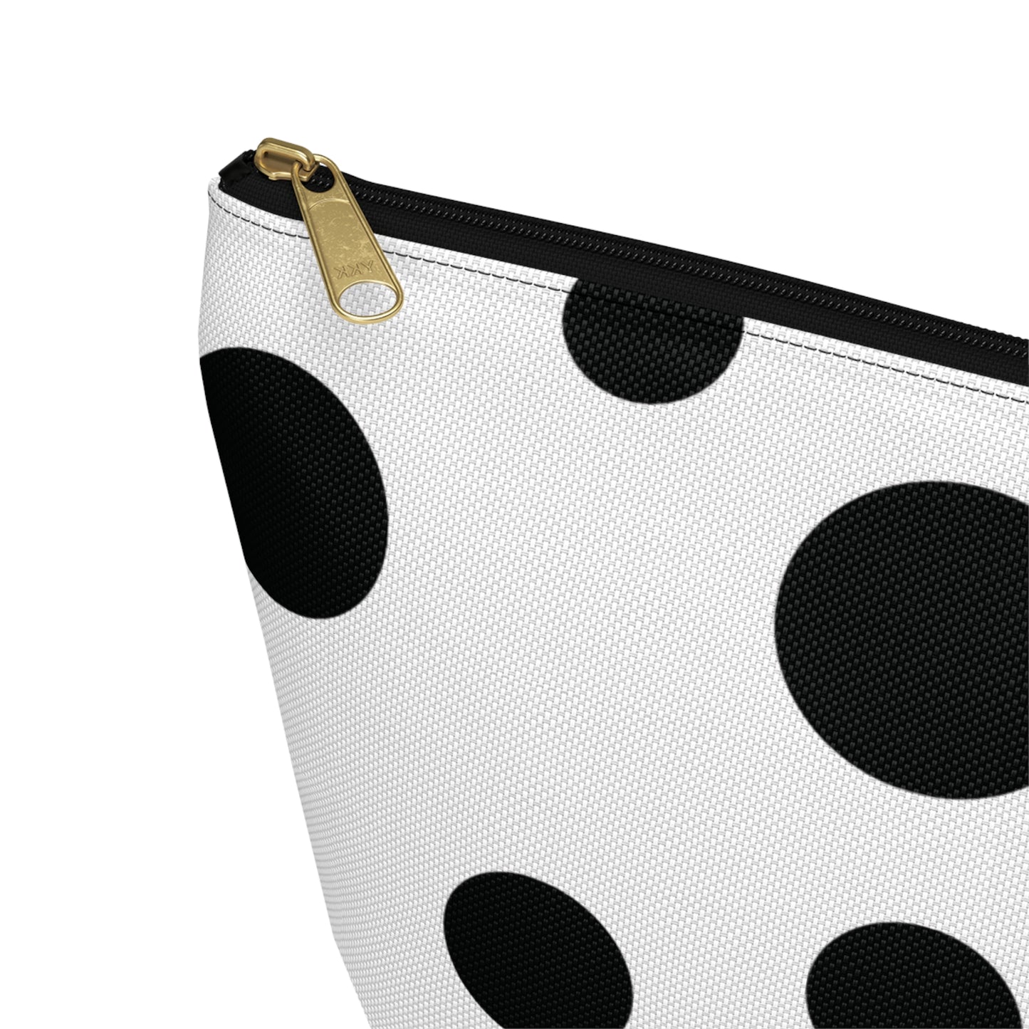 Black Dot Bubbles Accessory Pouch w T-bottom