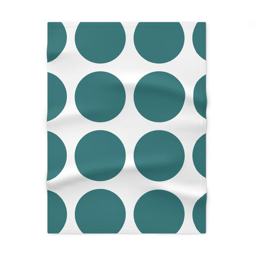 Big Dot Teal Soft Fleece Baby Blanket