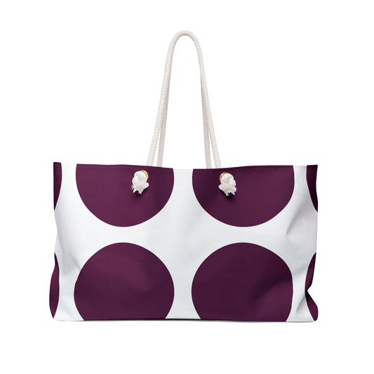 Big Dot Plum Weekender Bag