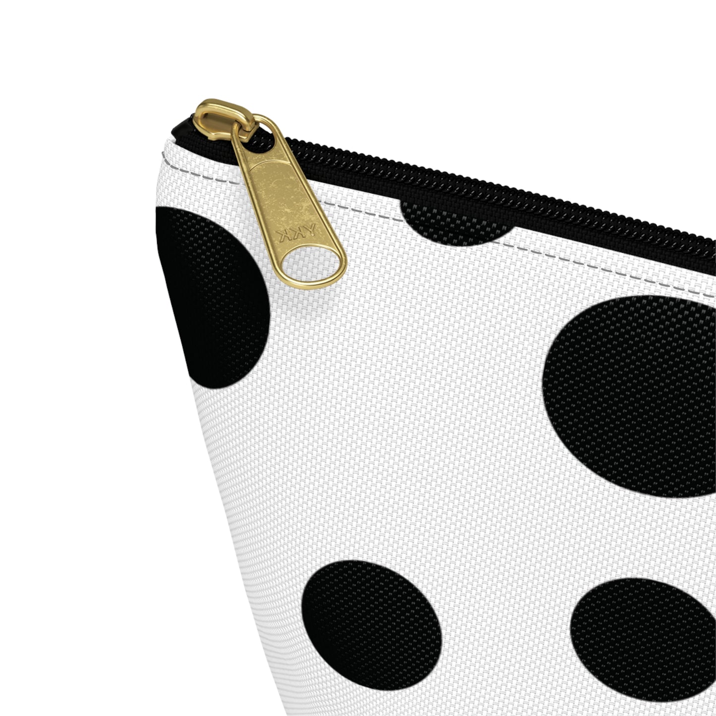 Black Dot Bubbles Accessory Pouch w T-bottom