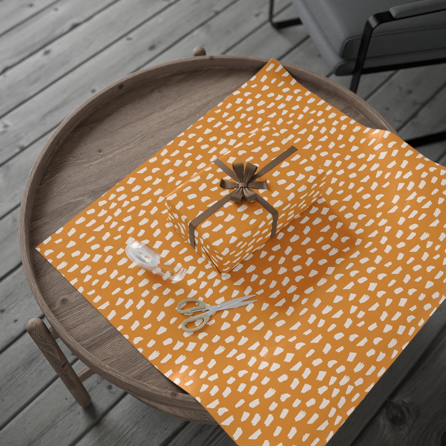 Orange Abstract Wrapping Paper