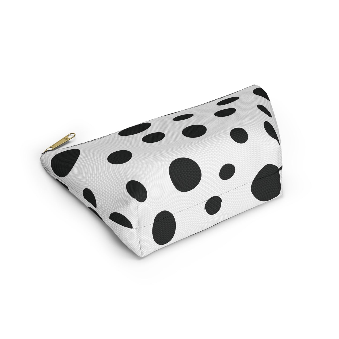 Black Dot Bubbles Accessory Pouch w T-bottom