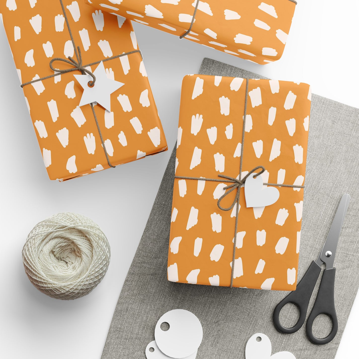 Orange Abstract Wrapping Paper