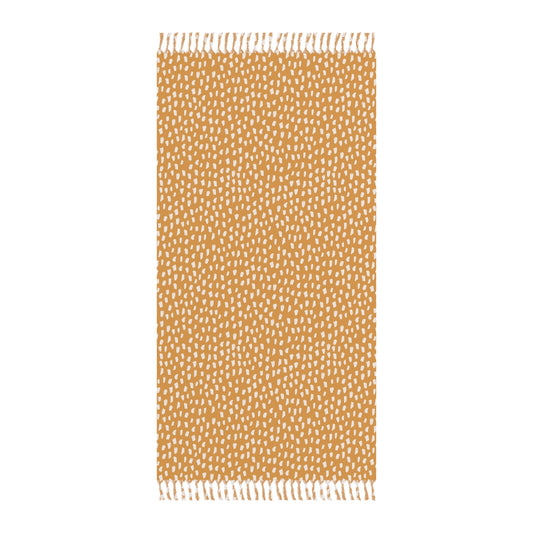 Orange Abstract Boho Beach Cloth