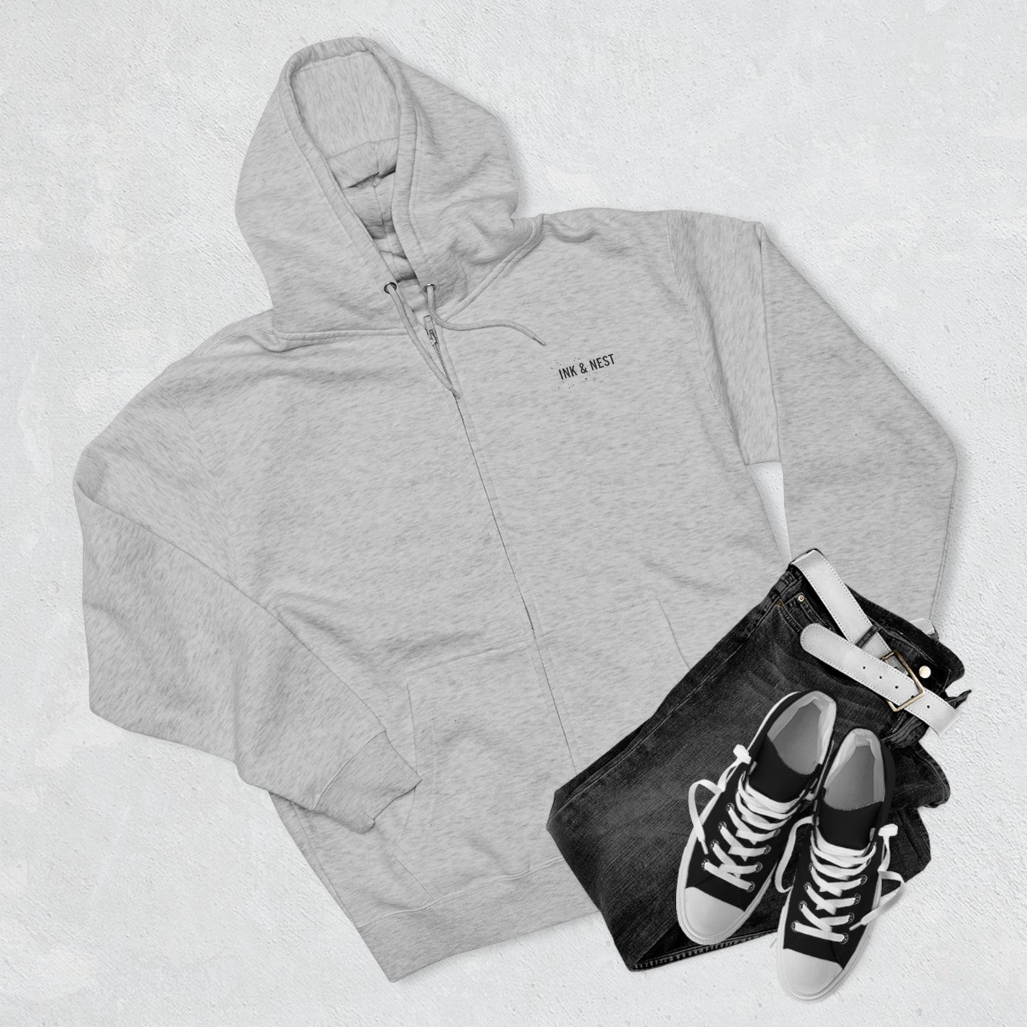 Ink & Nest Unisex Zip Hoodie
