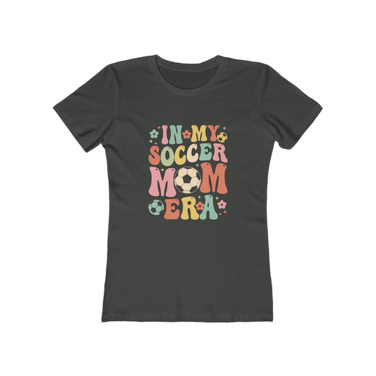 Groovy Soccer Mom Era Boyfriend Tee for Women