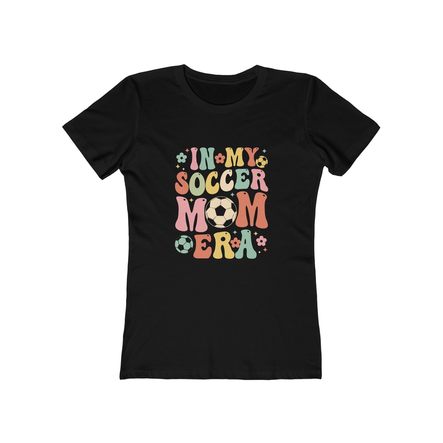 Groovy Soccer Mom Era Boyfriend Tee for Women