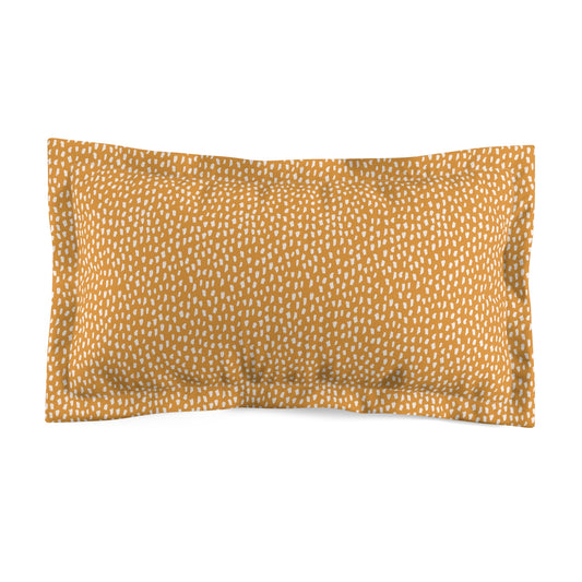 Orange Abstract Microfiber Sham